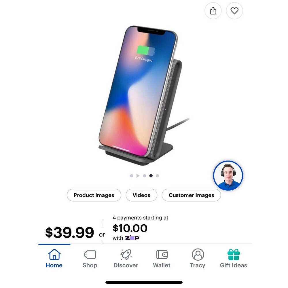 iOttie - iON 7.5/10W Qi Certified Fast Wireless Charging Pad for iPhone/Android